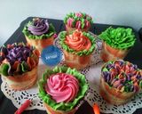 Foto langkah ke 8 dari resep Cupcake Birthday 🎂.