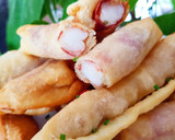 Foto del paso 4 de la receta: Ensalada de ventresca "Mar y Montaña" con gambones y jamón 🔥🔥