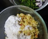 A picture of step 1 of Kurkure Dalia Pakoda.