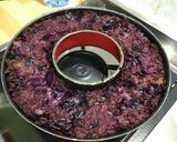 Une image de l'étape 13 de Couronne de riz au chou rouge.