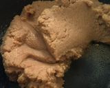 A picture of step 6 of Nolen Gur er jolbhara sandesh (date palm jaggery sandesh).