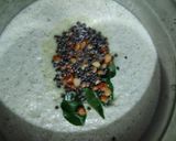 A picture of step 4 of Ragi onion rava dosa with hotel style coconut chutney.