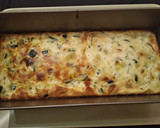 Foto del paso 2 de la receta: Pastel de puerro y calabacín con gambas