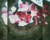 A picture of step 1 of Karachi Charsi Karahi.