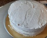 A picture of step 8 of Mother's day special rasmalai cake.