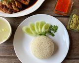 Foto langkah ke 8 dari resep Nasi Hainan dengan Ayam Panggang (Hainan Chicken Rice with Roasted Chicken).