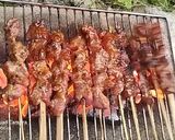 Foto langkah ke 1 dari resep Sate kambing bumbu kecap sederhana.