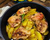Görög Citromos Csirke Egytál Burgonyával 🇬🇷 recept fázis 8 fotója