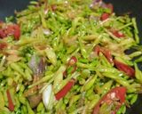 Foto langkah ke 4 dari resep Tumis Teri Bunga Pepaya.