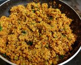 A picture of step 7 of Soya Chunk keema.