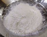 A picture of step 1 of Kharpudi Puri or Pudi stuffed with sweet fragrant besan.