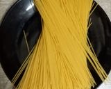 A picture of step 1 of Spaghetti.