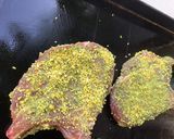 Une image de l'étape 6 de Côtes de porc panées au pesto et moutarde (recette plancha).