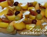 A picture of step 3 of Fruity Biscuity And Creamy Canapes.