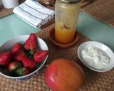 Foto del paso 1 de la receta Batido de fresas y mango 🍓. Receta americana 🇺🇸
