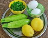 عکس مرحله 1 از دستور کوکوی سیب‌زمینی و کدو (غذای رژیمی)