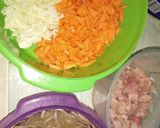 Foto langkah ke 2 dari resep Tahu isi ayam sayur pedas.