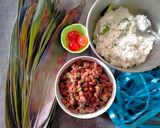 Foto langkah ke 3 dari resep Bacang Ketan Isi Ayam Telur Asin.