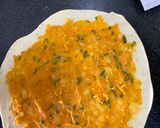 A picture of step 3 of Aloo Bhakarwadi.