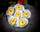 A picture of step 10 of Kesari kalakand.