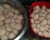 Foto langkah ke 3 dari resep Baso ayam keriting.