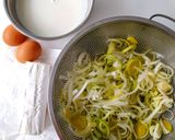 Une image de l'étape 1 de Gratin de poireaux au chèvre.