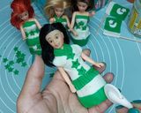 A picture of step 9 of Mini Readymade cupcakes fondant dolls 🇵🇰.