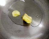 A picture of step 1 of Green Garlic Subzi.