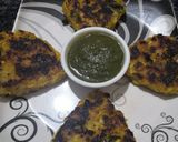 A picture of step 4 of Corn pattice.