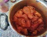 A picture of step 1 of Chicken 65 biryani.