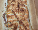 Foto del paso 5 de la receta: Trenza de hojaldre con plátano 🍌 manzana 🍎 y chocolate blanco🍫
