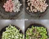 รูปขั้นตอนการทำที่ 4 ของ ผัดบวบใส่กุ้งไก่