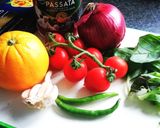 A picture of step 2 of Delicious Spaghetti with Spicy Tomato Sauce (Vegan).