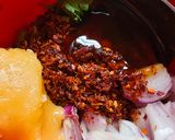 Gambar langkah 2 resipi Daging Goreng Thai.