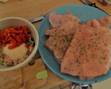 Foto del paso 1 de la receta: Pechugas de pavo con patatas, bacon y queso Reblochon