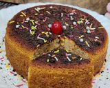 A picture of step 11 of Eggless Mawa wheat flour cake.