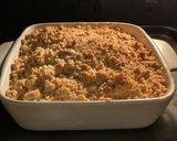 Une image de l'étape 9 de CRUMBLE POMMES 🍎 RHUBARBE 🍃🍀🍓fraise🍓🍓.