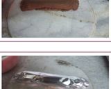 A picture of step 6 of Coconut swiss roll.