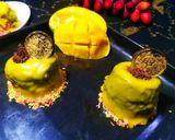 A picture of step 12 of Mango chocolate mousse cupcake.