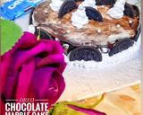A picture of step 9 of Oreo Chocolate marble cake.