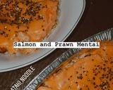 Foto langkah ke 5 dari resep Salmon and Prawn Shirataki Mentai.