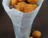 A picture of step 3 of Sweet corn pakoda.