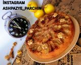 عکس مرحله 1 از دستور کیک آپسایدداون سیب بدون فر 🌸
