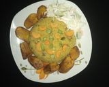 A picture of step 5 of Stirfry coscos.