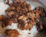 A picture of step 7 of Chicken mandi with dukka.