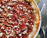 A picture of step 2 of Figs and feta filo tart.