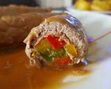 Foto del paso 8 de la receta Rollitos de ternera con pimientos en salsa de vino blanco