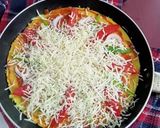 A picture of step 2 of Dhokla Pizza.