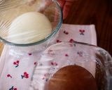 A picture of step 8 of Mini and Cute Cocoa Marble Bread | used two loaf pans.