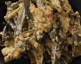 A picture of step 5 of Mustard Bhindi Masala.